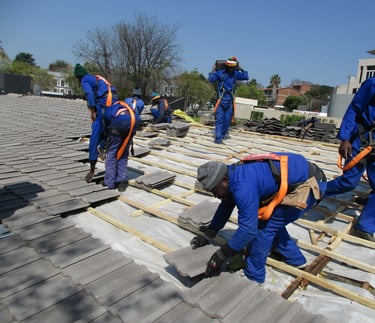 Roofing project, Sandton. Environmental Pro Construction
