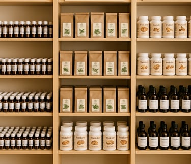 Heilpflanzen und Vitalpilze zur natürlichen Unterstützung von Hunden und Katzen