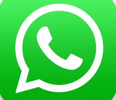 a green whatsapporter with a white background