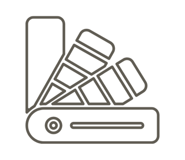 décoration palette de couleur