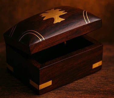 red wood mini chest