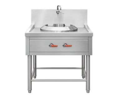 Chinese Wok Stainless หัวเตาจีนสแตนเลส KB-7 พร้อมก๊อกน้ำล้างสแตนเลส