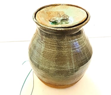 Urne funéraire-Estelle Del- couvercle oiseau 