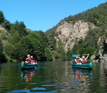 descente canoë kayak allier guidée aventure rivière été 2025