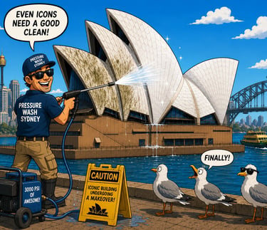 Pressure Cleaning the Opera House