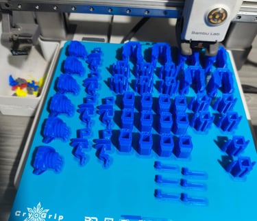 Piezas de PLA impresa en Bambu Lab A1