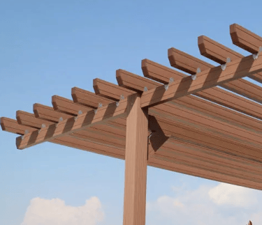 Pérgola de madera para terrazas