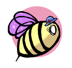hunnie bumble, bee, girl bee, busy bee, cartoon bee, award-winning, stefanie schultz