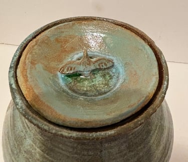 urne funéraire- détail couvercle - Estelle Del