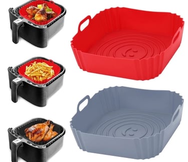 formas de silicone para air fryer quadradas