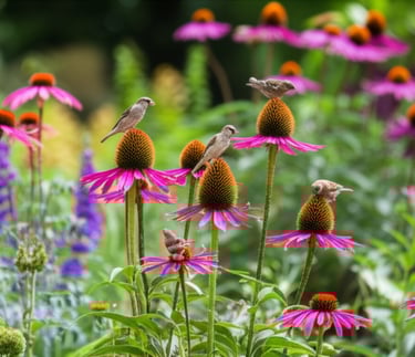 Coneflowers, Garden Seeding, Natural Reseeding, Bird-Friendly Gardens, Fall Gardening