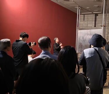 Sun and Stars of 75 Years Opening with artist Lee Soon-jong