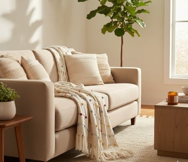 Boho Cotton Throw Blanket — Cozy Living Room Must-Have | Affordable Home Aesthetic