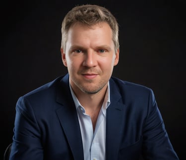 a man in a suit and a white shirt