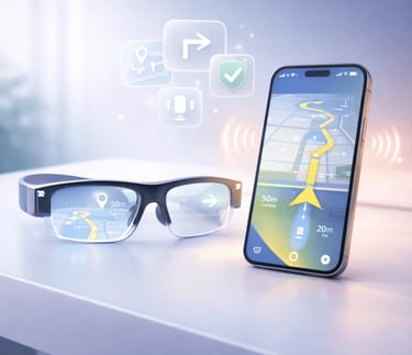 Navigation apps for Visual Assistance