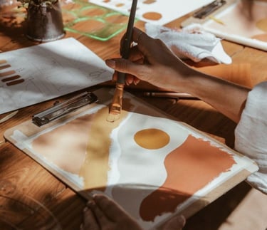 Atelier peinture sur toile