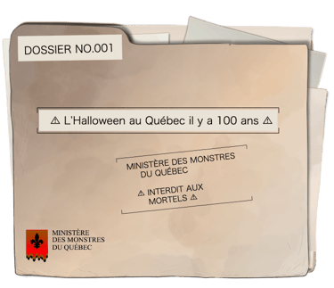 Dossier du ministère des montres du Québec - Halloween il y a 100 ans au Québec