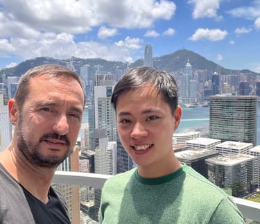 Patrice et king en repérage à Hong Kong