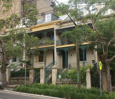 Image of terrace house in Darlinghurst Sydney, Australia