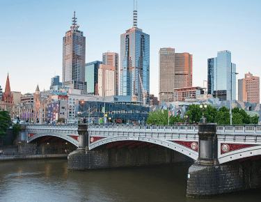 Picture of Melbourne CBD and Princes Bridge