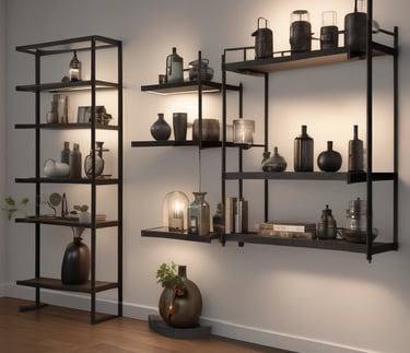 a shelf with a shelf with a shelf with a shelf with a shelf with a