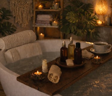 home SPA bath evening relax