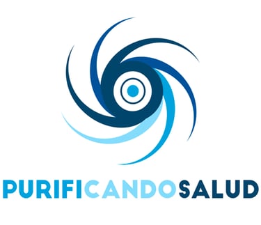 logotipo purificando salud