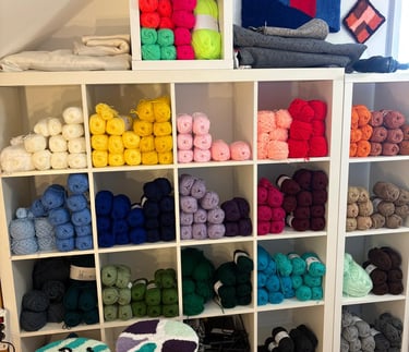 Tufting lernen im Workshop mit einer großen Auswahl an Farben