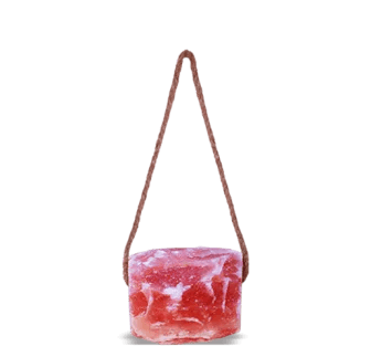 Square animal lick salt block for cattle and dairy animals, rich in natural minerals
