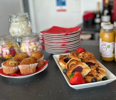 Selection of breakfast pastries