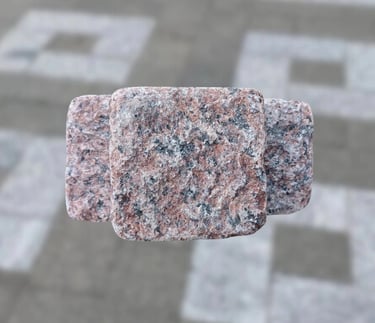 Галтована гранітна бруківка лізник 10*10*5