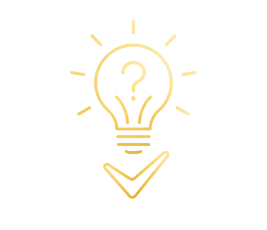 Ícone de clareza para decidir