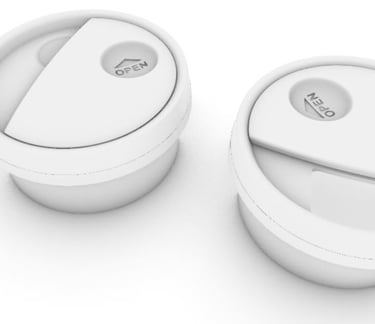 SAUCE CONTAINER, modelled in Rhino 3D, designed by Koorosh Shojaei