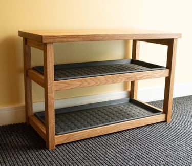 Shoe Rack - Solid Oak