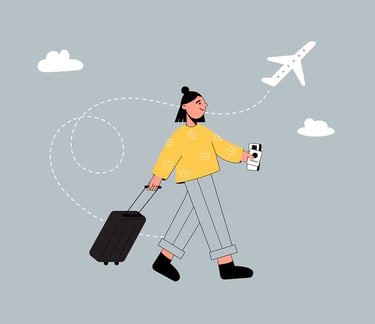 Never underestimate a masterfully-packed suitcase and a free spirit.