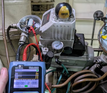 Positioner Calibration for inert gas generator