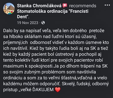 Recenzija Stanka Chromcakova