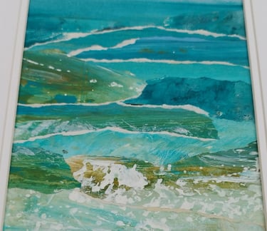 Sea Swell, 26 x 21 cm, collage using acrylic on paper, £60
