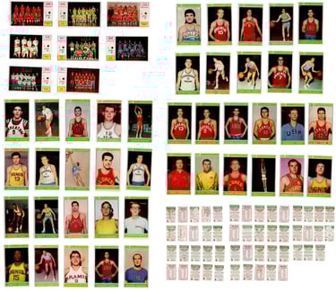 1967-68 Panini Campioi Dello Sport Pallacanestro Basketball Complete set of cards