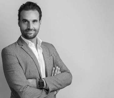 Photo de portrait corporate en noir et blanc à Lyon et sa région