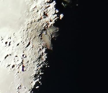 Particolare ingrandito dei Monti Appennini.