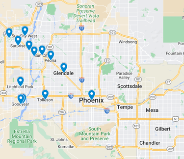 a map of a map of a city with a map of the area