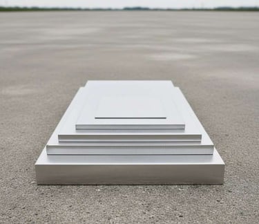 “Top view of aluminium plate highlighting clean surface and metallic sheen”