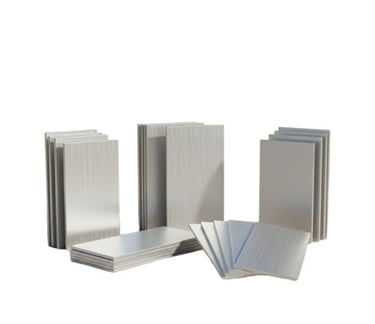 “High-quality aluminium sheet front view for industrial export applications”