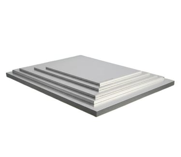 “Top view of aluminium sheet showing surface texture and flatness”
