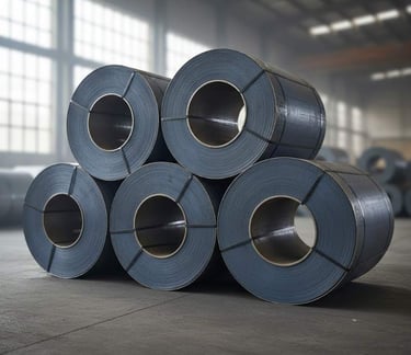 Right side view of HRC coil for automotive, machinery and structural use