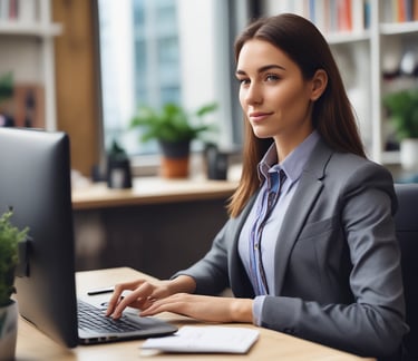 woman smiling wearing denim jacket