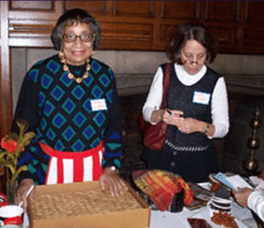 2008 Benefit Treasures Table - Mary Chaplain and Nadine Foster