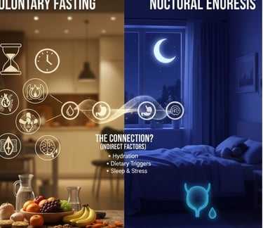 🌙🧠Explore how voluntary fasting may influence bedwetting (nocturnal enuresis) through hormonal bal
