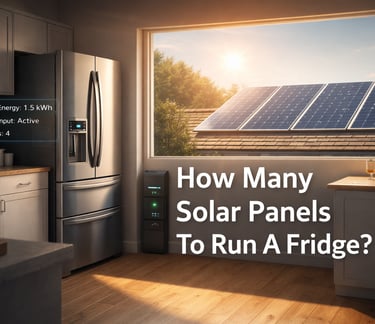 ow Many Solar Panels To Run A Fridge